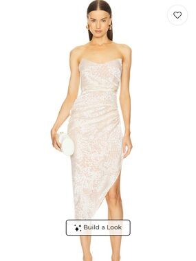 REVOLVE Strapless Asymmetrical Cocktail Dress